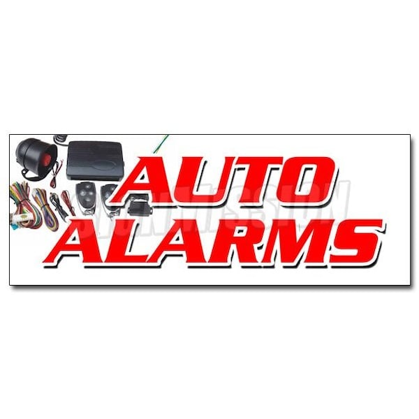 Signmission AUTO ALARMS DECAL sticker installation power locks windows